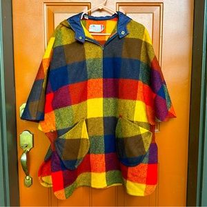 Vibrant Pendleton Wool Cape